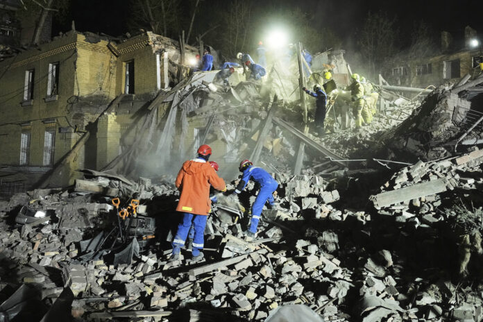 Kyiv Hit By Russian Missiles and Drones