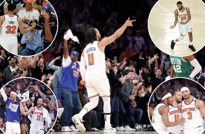 Knicks Fans go wild