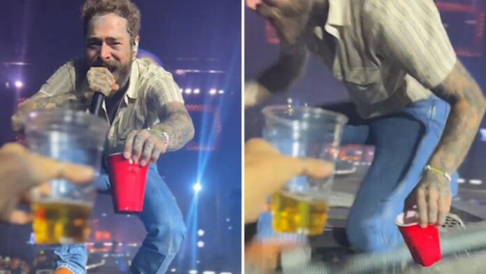 Post Malone Falls Onstage During Fan Toast at Arizona Show