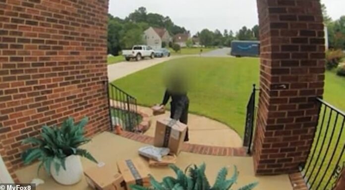 Shocking Footage Shows Amazon Driver Tossing Parcels