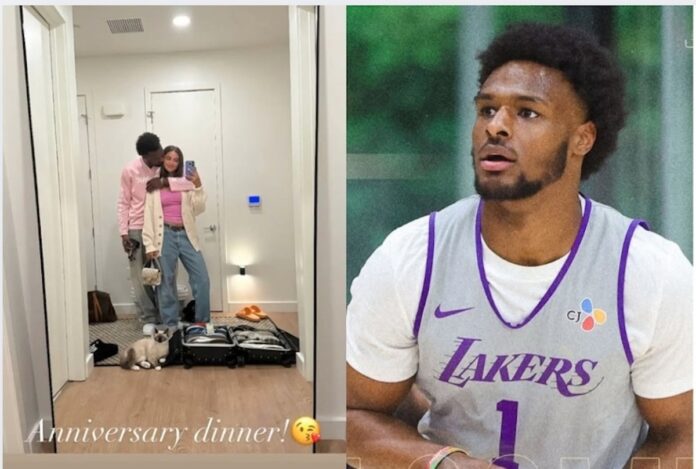 Bronny James And Girlfriend Glow With Love In Anniversary Photo