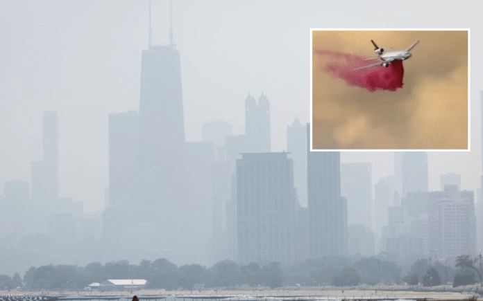Canada Fire Smoke chokes US