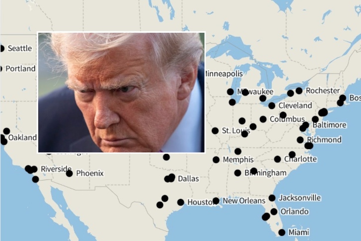 CDC Data Shows Shocking Crime Hotspots Trump Overlooks